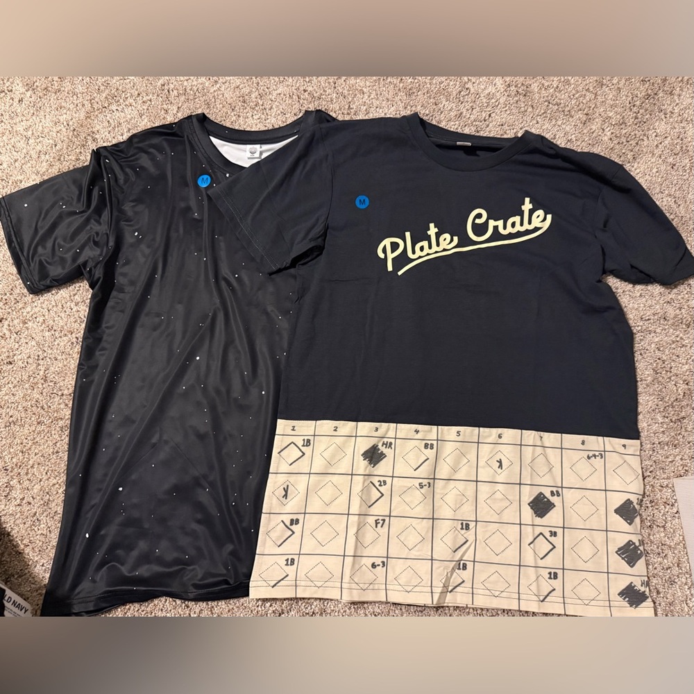 2 New Plate Crate Graphic T-Shirts